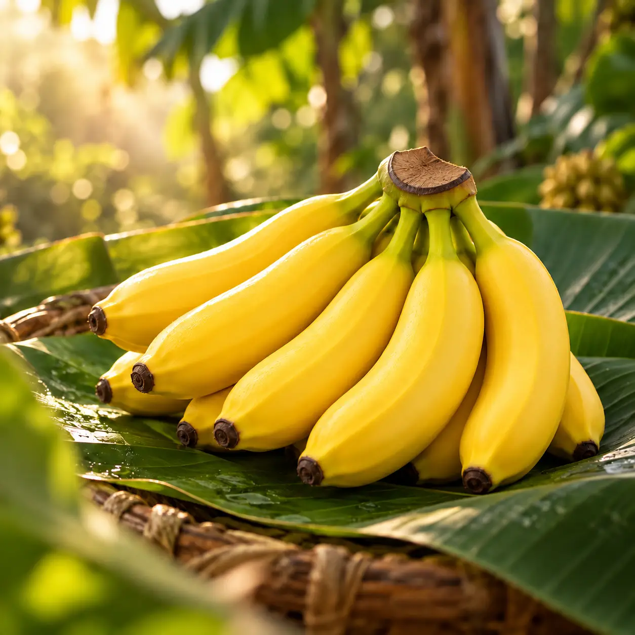 Bunch of small bananas from the Bonita Baby Bananas line.