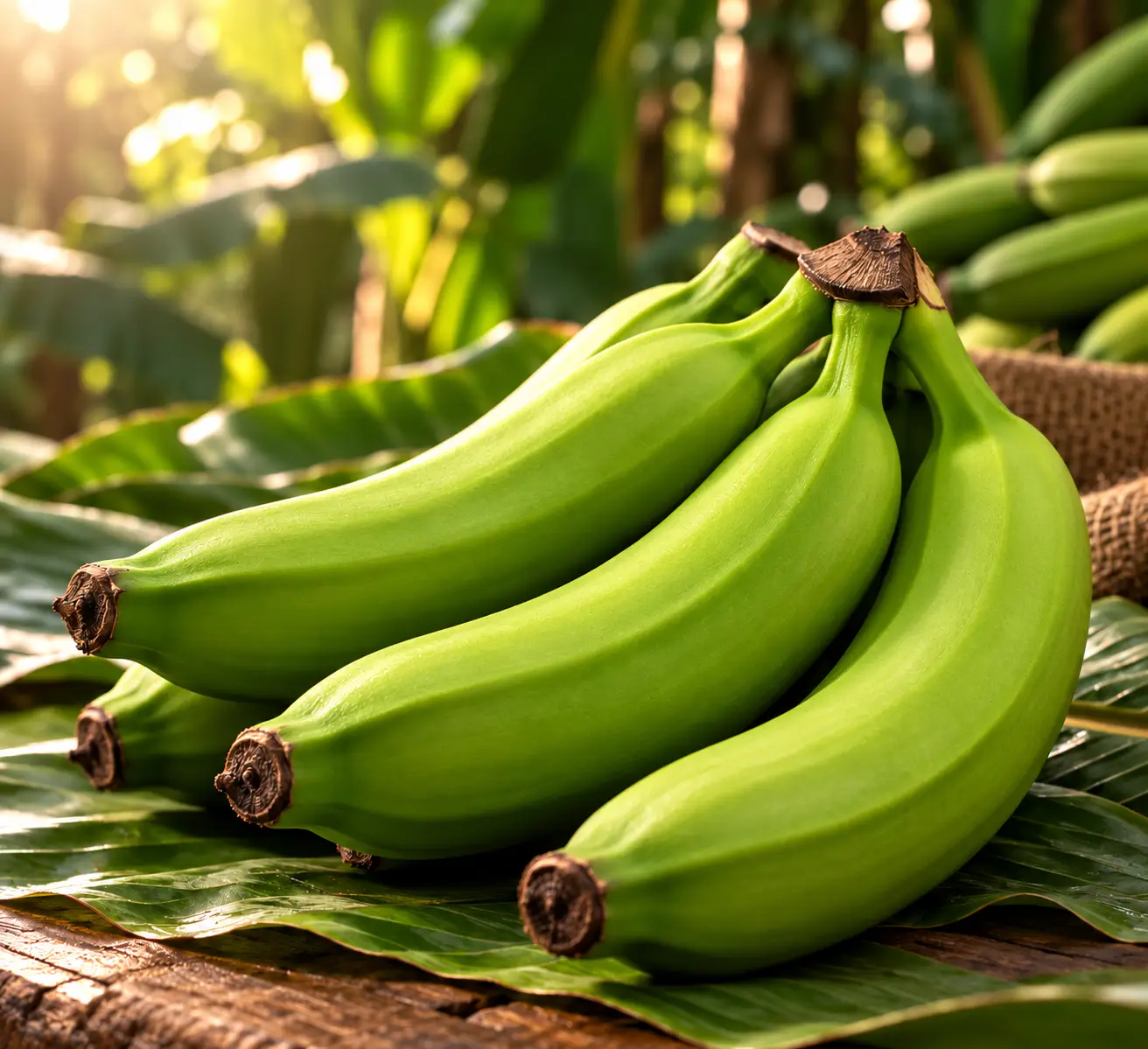 Bunch of plantains from the Bonita Plantains line.